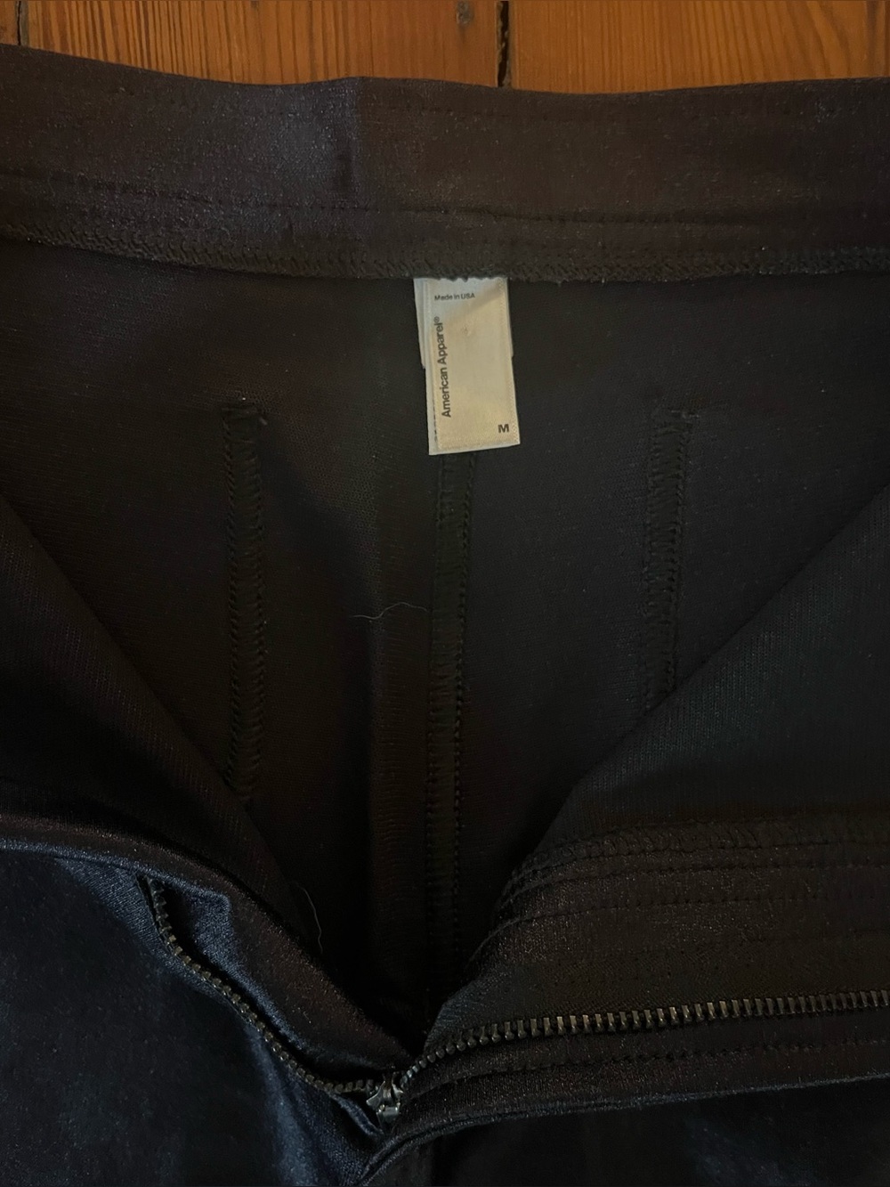 American Apparel Disco Pants Black High Rise Skinny M - Picture 4 of 7